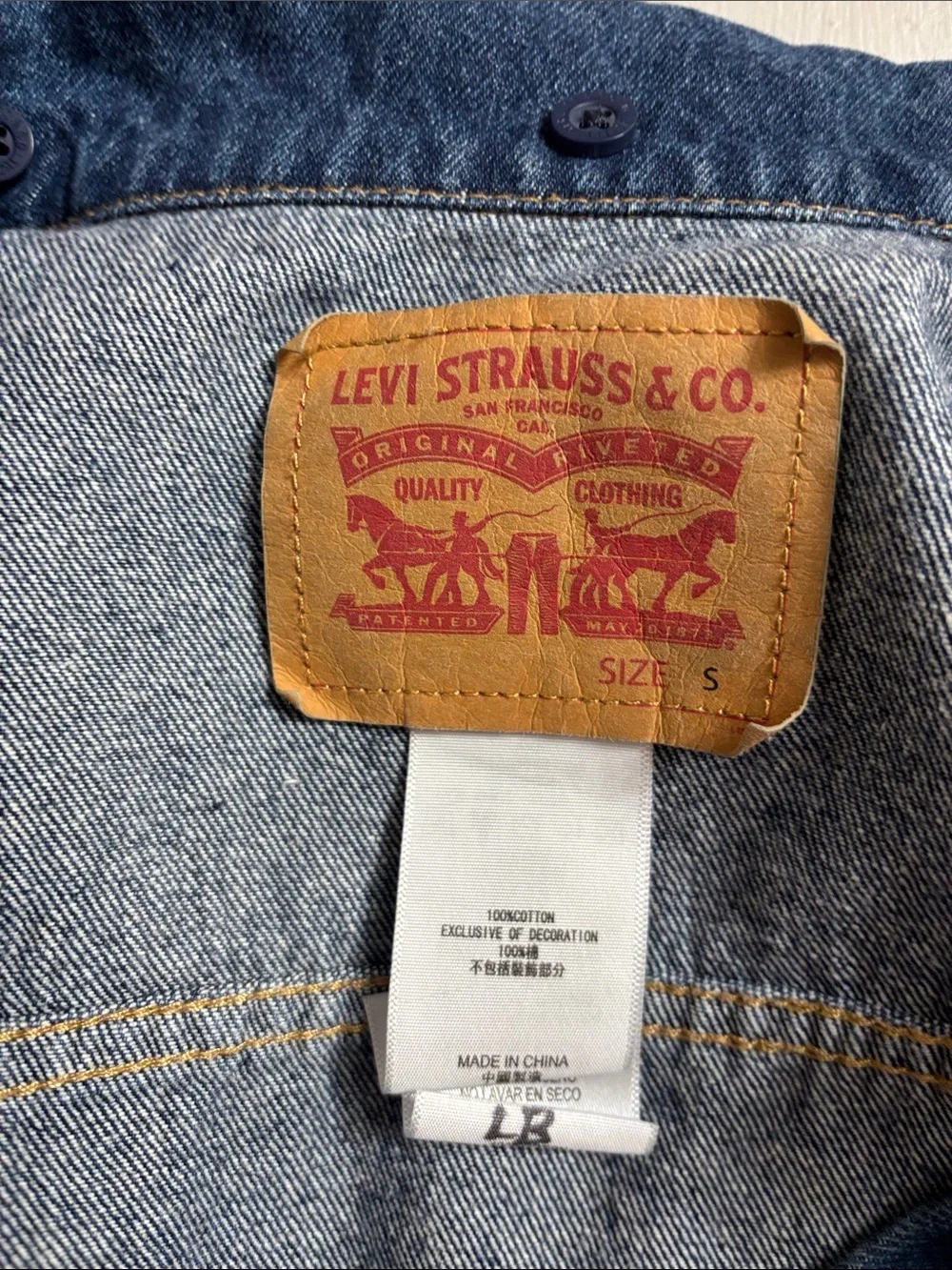 Levi's Dark Blue Denim Jean Jacket